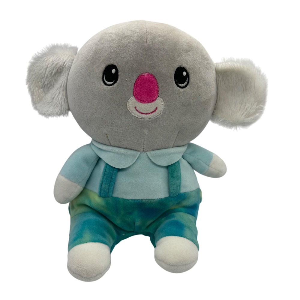 Hug & Luv Koala Plush Stuffed Animal Grey Blue Tie Dye Pants 10 inch HBR3053422L